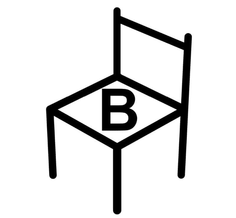 BUTLERロゴ椅子